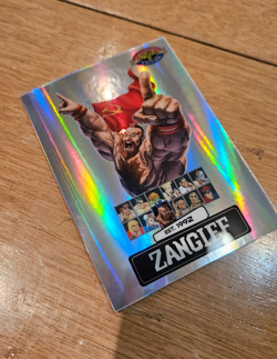 Silver Zangief PSA Magazine Promo - Street Fighter 2 Champion Edition Card - Image 1
