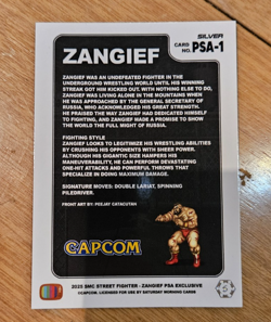 Silver Zangief PSA Magazine Promo - Street Fighter 2 Champion Edition Card - Image 3