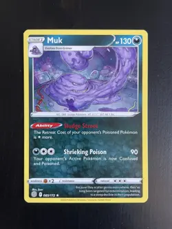 Pokemon card BRILLIANT STARS Rare MUK (085/172) Mint/NM - Image 1
