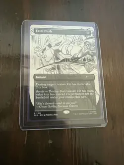 MTG Spider-man Fatal Push (7014) Non-Foil Rare Sketch Ver Card Secret Lair NM/MT - Image 3