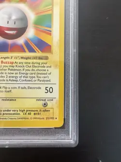 Electrode 21/102 Shadowless 1st Edition Rare Base Pokemon Card PSA 9 Mint - Image 4