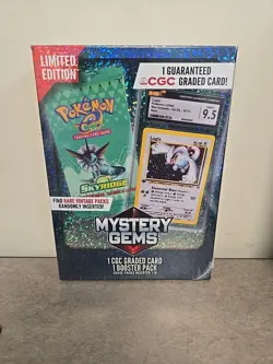Pokemon Mystery Gems 1 CGC Graded Card & Booster Pack 2025 Limited Edition - Image 1