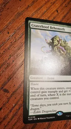 MTG Magic the Gathering Craterhoof Behemoth M 0138 ( Tarkir Dragonstorm ) NM - Image 3