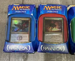 Lot Of 4 MTG Return to Ravnica Intro Packs Azorius, Izzet Magic the Gathering - Image 2