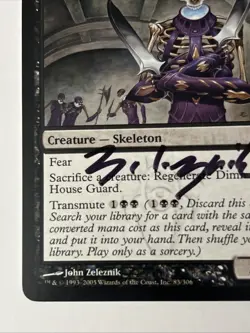 Signed ARTIST PROOF Dimir House Guard Illus John Zeleznik MTG - Image 4
