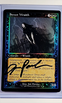 MTG Magic the Gathering Artist Proof Retro Foil DMR Auto Autograph Street Wraith - Image 1