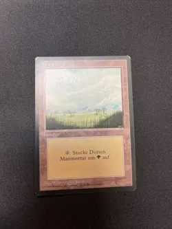 MTG Magic Foreign German FBB RARE MISPRINT: Wald "Forest Plains" - Very LP/NM! - Image 1