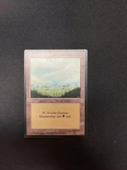 MTG Magic Foreign German FBB RARE MISPRINT: Wald "Forest Plains" - Very LP/NM! - Image 2