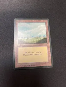 MTG Magic Foreign German FBB RARE MISPRINT: Wald "Forest Plains" - Very LP/NM! - Image 4