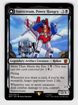 Universes Beyond: Transformers Starscream, Power Hungry 5 Legendary Artifact Cre - Image 1