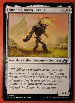 MTG, AETHERDRIFT: SUNDIAL, DAWN TYRANT - REGULAR FINISH, UNCOMMON #0040 DFT. NM - Image 1