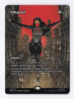 Silkguard (Borderless) 0037 (M) MTG Marvel's Spider-Man: Eternal-Legal (MAR) - Image 1