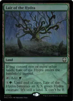 MTG Lair of the Hydra (Ripple Foil) Foil NM MH3 Commander - Image 1
