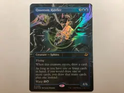 MTG Edge Of Eternities QUANTUM RIDDLER Borderless Foil NM (3008) Graded Power - Image 1