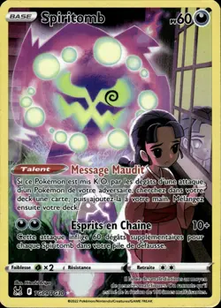 Carte Pokemon Spiritomb TG09/TG30 AR FA Full Art EB11 Origine Perdue POOR - Image 1