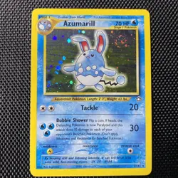 Azumarill - 2/111 Neo Genesis Unlimited Holo Rare SWIRL Pokemon - NM - Image 1