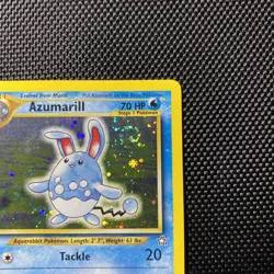 Azumarill - 2/111 Neo Genesis Unlimited Holo Rare SWIRL Pokemon - NM - Image 3