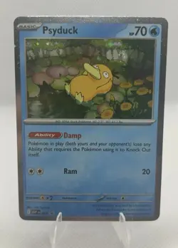 Pokemon TCG Mega Evolutions Psyduck Black Star Promo 007 SWIRL NM - Image 1