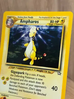 Pokemon - Ampharos [1995-2000 Nintendo] #1/111 Holo Rare (NM-MT) - Neo Genesis - Image 2