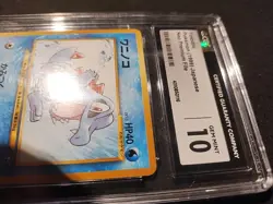 Pokemon 1999 Japanese Totodile Neo Premium File CGC 10 GEM MINT - Image 4