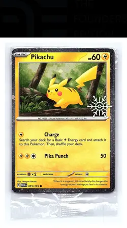 Pikachu #025/165 Pokemon 2025 Holiday Calendar - Image 1
