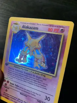 Carte Pokemon : Alakazam 1/102 Edition 1 Set de Base Wizards Francaise - Image 3