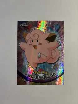 2000 Topps Chrome Pokemon TV Series 1 #35 Clefairy Spectra-Chrome - Image 1