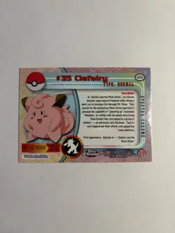 2000 Topps Chrome Pokemon TV Series 1 #35 Clefairy Spectra-Chrome - Image 2