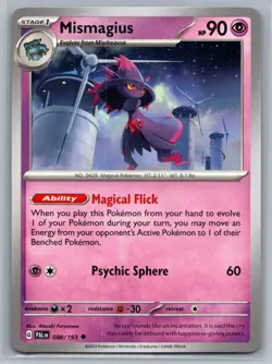 Mismagius 88/193 Paldea Evolved Uncommon Pokemon TCG 2023 - Image 1