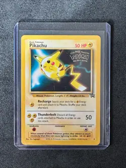Pokemon Pikachu 1999 Kids WB 1st Movie WOTC #4 Black Star Promo - Image 3