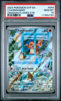 2023 POKEMON SVP EN-SV BLACK STAR PROMO #044 CHARMANDER PSA 10 - Image 1