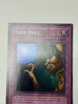 Trap Hole LOB-058 The Legend of Blue Eyes White Dragon 1st Edition Super Rare #6 - Image 2