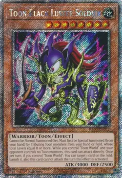 Yugioh! Toon Black Luster Soldier - RA03-EN272 - Platinum Secret Rare - 1st Edit - Image 1