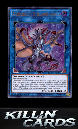 1st Edition Armillyre, the Starleader Dragon DUOV-EN029 Ultra Rare Duel Overload - Image 1