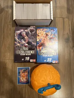 One Piece OP11 ENGLISH Bulk Lot 350+ Cards + ST 22 Ace + ST19 Smoker + D Fruit - Image 1