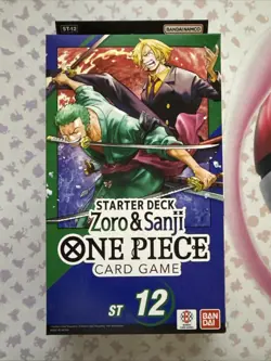 One Piece Card Game ST12 Starter Deck English Bandai Zoro & Sanji Sealed Box New - Image 1