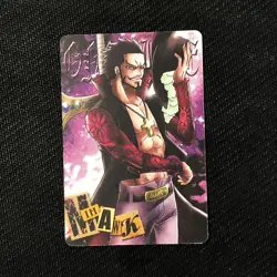 S0489 Mihawk 011 One Piece Memorial Log Card 3 Japanese Bandai 2011 - Image 1