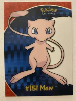 Topps Pokemon Mew #151 Clear Card PC7 - Image 1