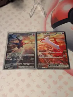 Pokemon Surging Sparks Combo Latias EX 239/191 Latios 203/191 NM TCG Card - Image 1