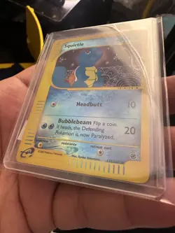 Pokemon Squirtle Card 132/165 Expedition Base Set Reverse Holo - Image 2