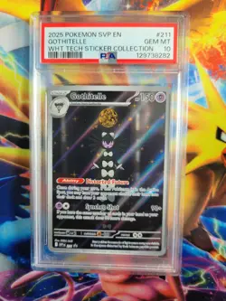 Pokemon Gothitelle Sticker Collection Promo SVP 211 Graded Card PSA 10 - Image 1