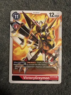 VictoryGreymon BT4-019 - Red - Great Legend - Digimon Trading Card Game - Image 1