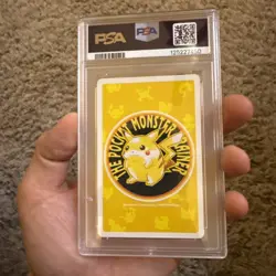 1998 POKEMON YELLOW VERSION PLAYING CARDS QUEEN OF SPADES #052 MEOWTH PSA 10 - Image 2