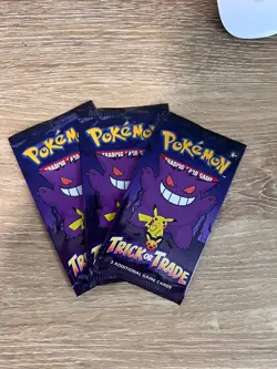 3 Pack Pokemon TCG Trick or Trade Booster Packs 2023 2024 Halloween Card Bundle! - Image 3