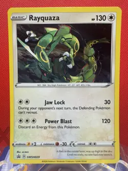 Rayquaza #SWSH029 Cosmos Holo Sword & Shield Promo Cards NM - Image 1