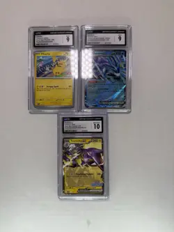 Pokemon TCG Graded Cards CGC Toxicity EX, Suicune EX, Pikachu - Image 1