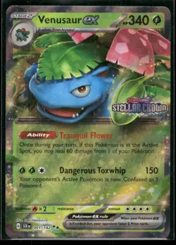 Venusaur ex (Stellar Crown Stamp) Double Rare Miscellaneous Cards & Products 001 - Image 1