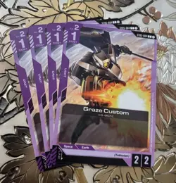 Gundam Card Game Playset Graze Custom ST05-004 - Image 1