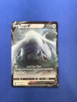 Pokemon Lugia v TCG 138/195 Sword & Shield Silver Tempest Holo Card - NM! - Image 1