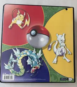 Vintage 1999 Pokemon Trading Card Nintendo Wizards of the Coast 3-Ring Binder - Image 5